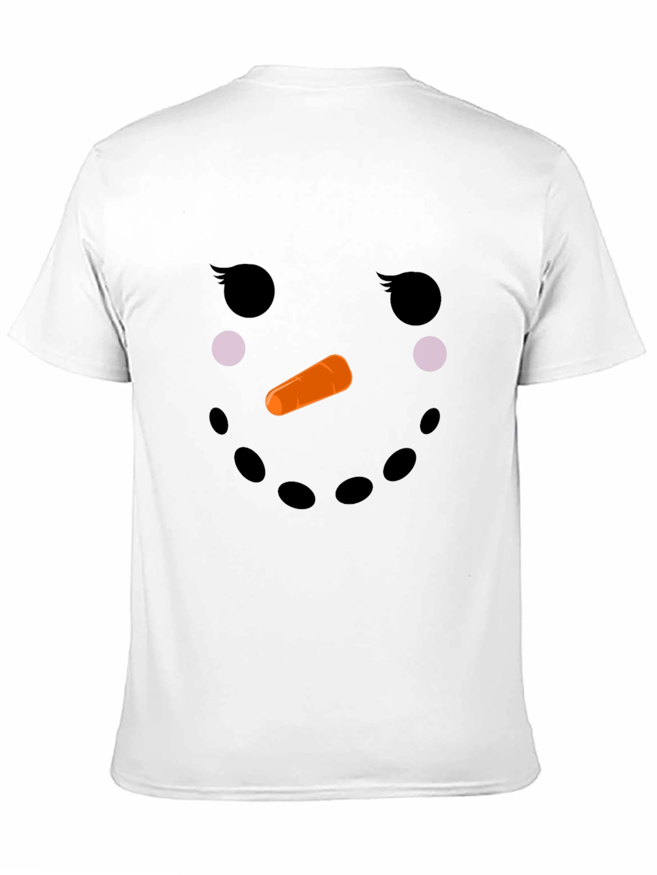 Snowman Face T-Shirt - Holiday Fun