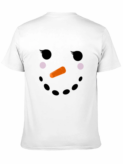 Snowman Face T-Shirt - Holiday Fun