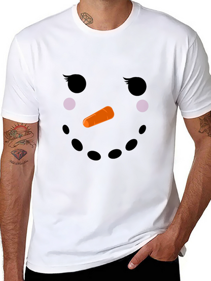 Snowman Face T-Shirt - Holiday Fun