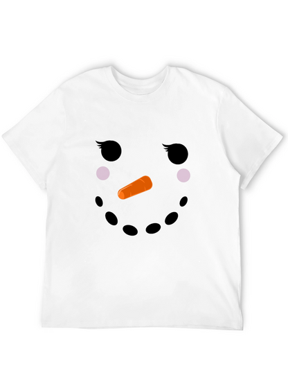 Snowman Face T-Shirt - Holiday Fun