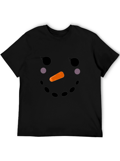 Snowman Face T-Shirt - Holiday Fun