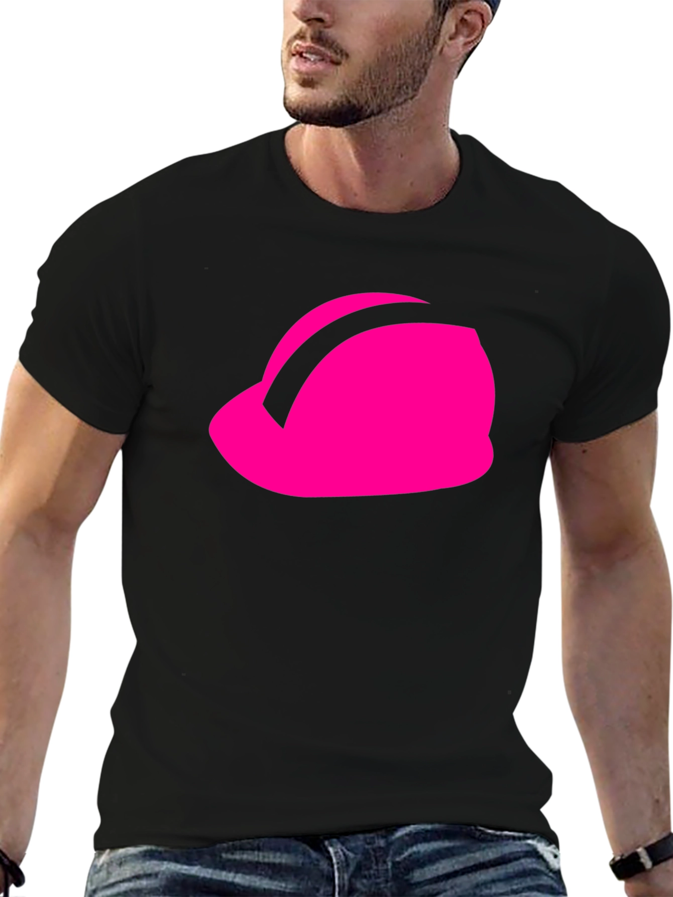 Pink Hard Hat Graphic Tee