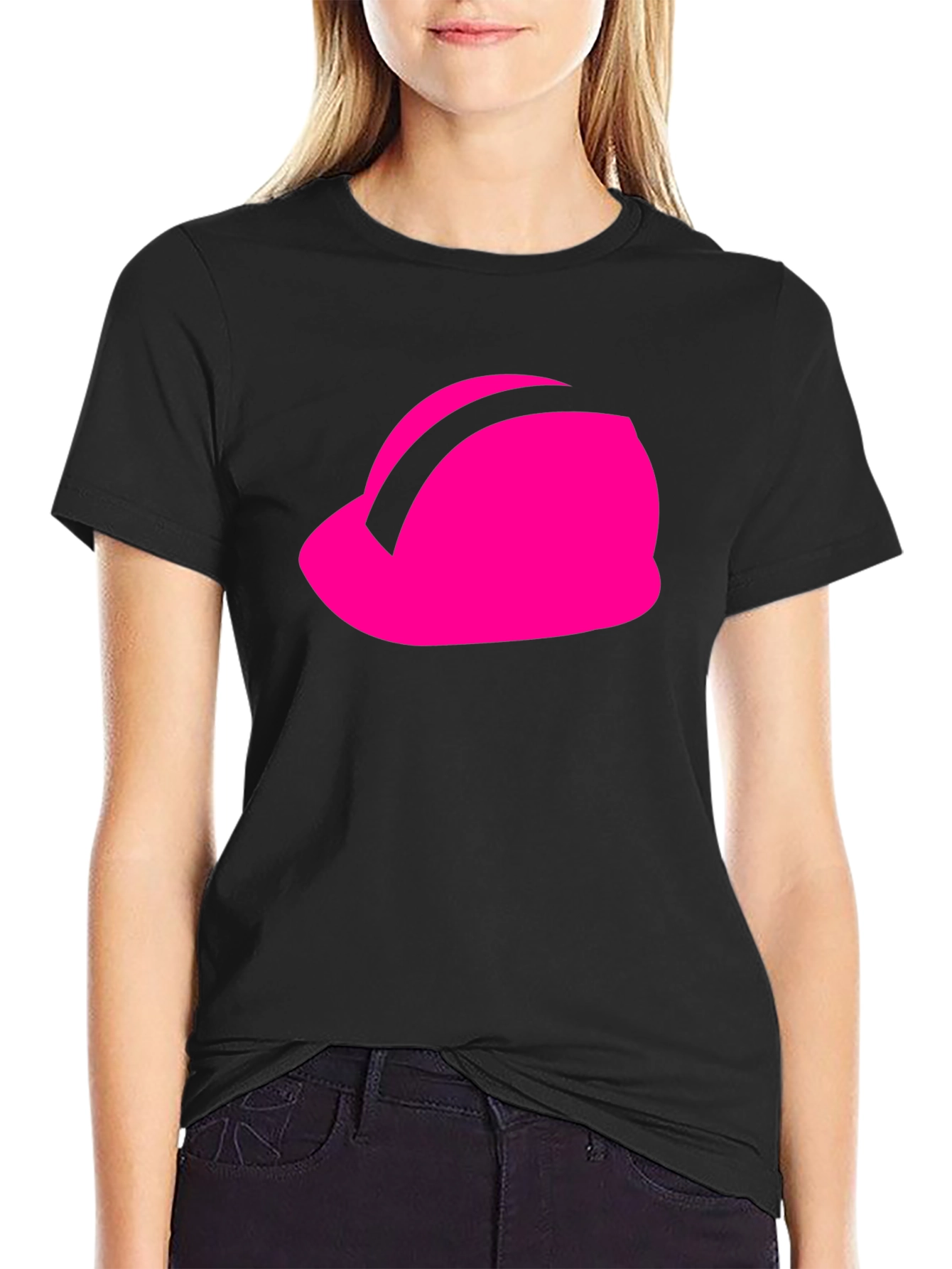Pink Hard Hat Graphic Tee