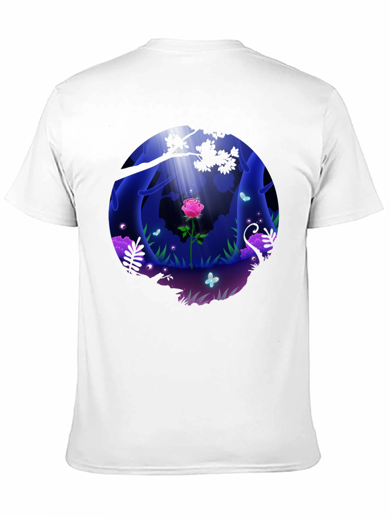 Mystic Forest Rose Graphic T-Shirt
