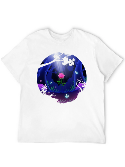 Mystic Forest Rose Graphic T-Shirt