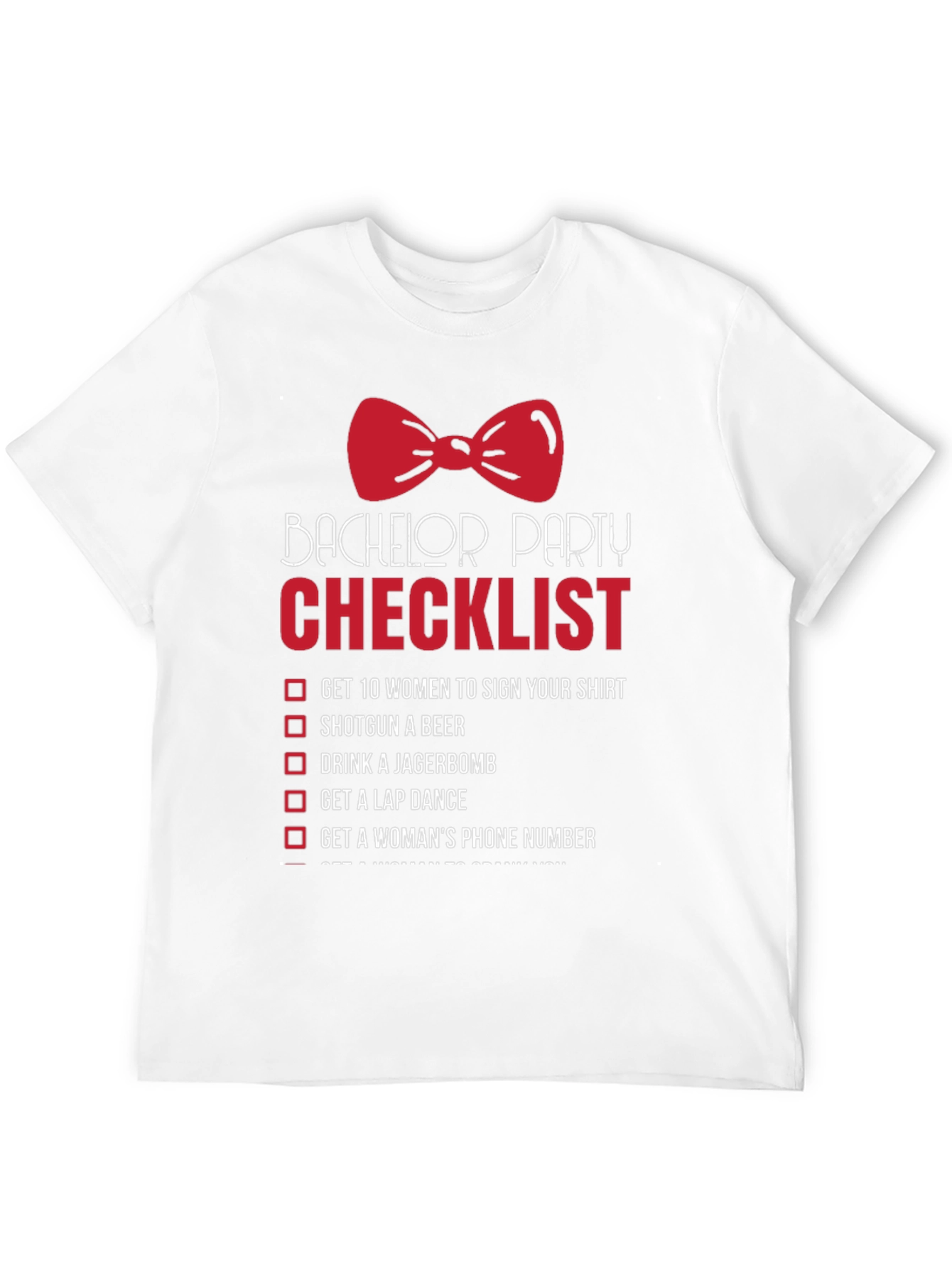 Bachelor Party Checklist T-Shirt