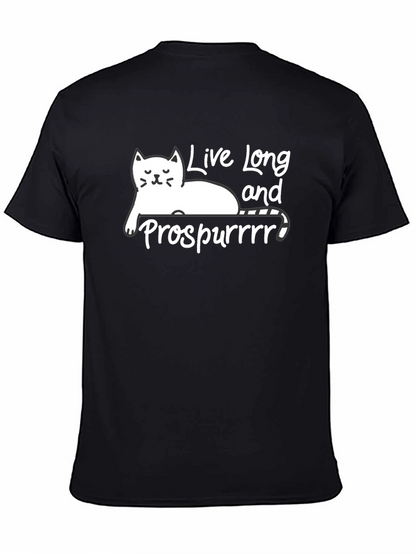 Live Long and Prospurr Cat Graphic Tee