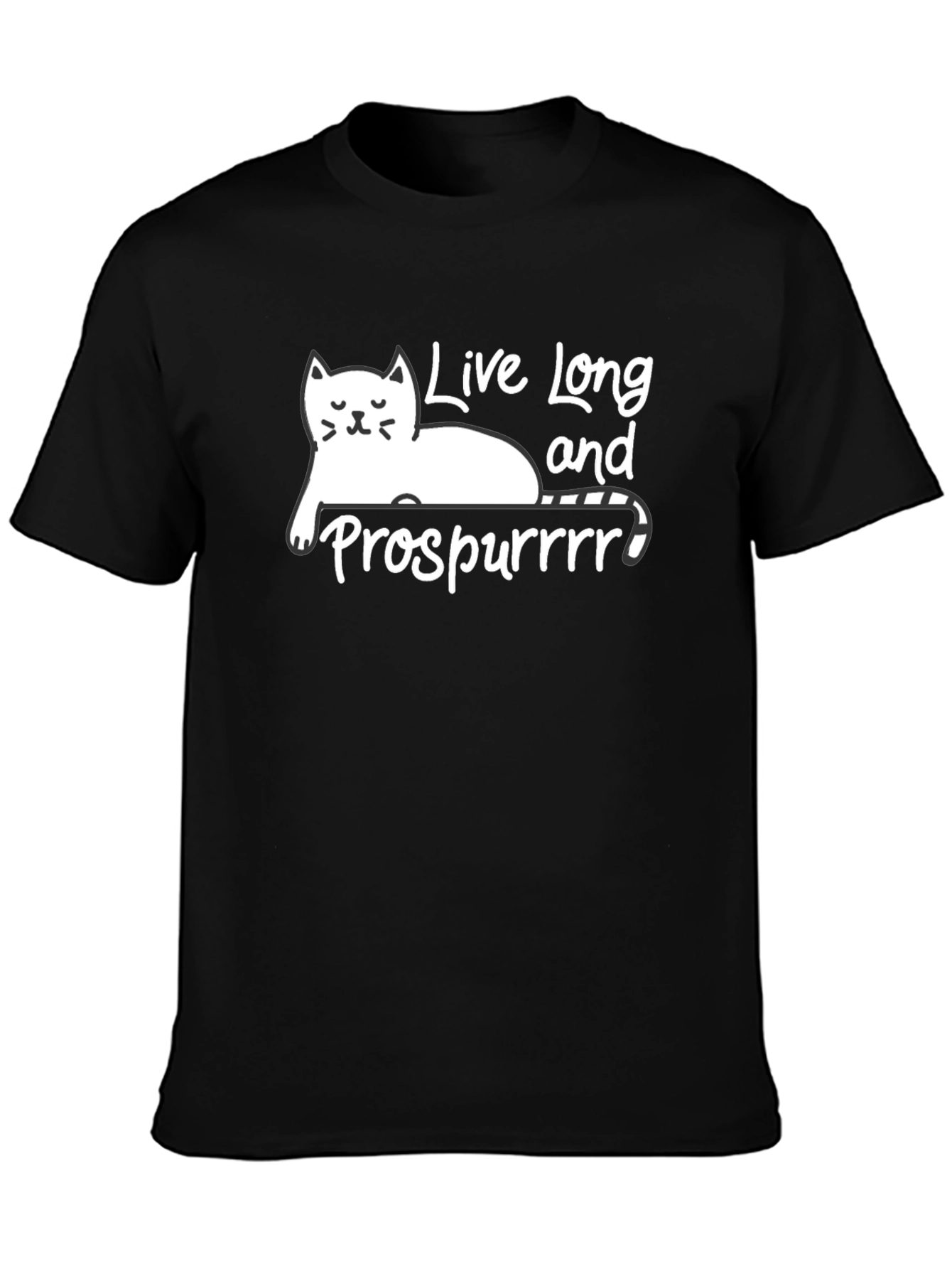 Live Long and Prospurr Cat Graphic Tee