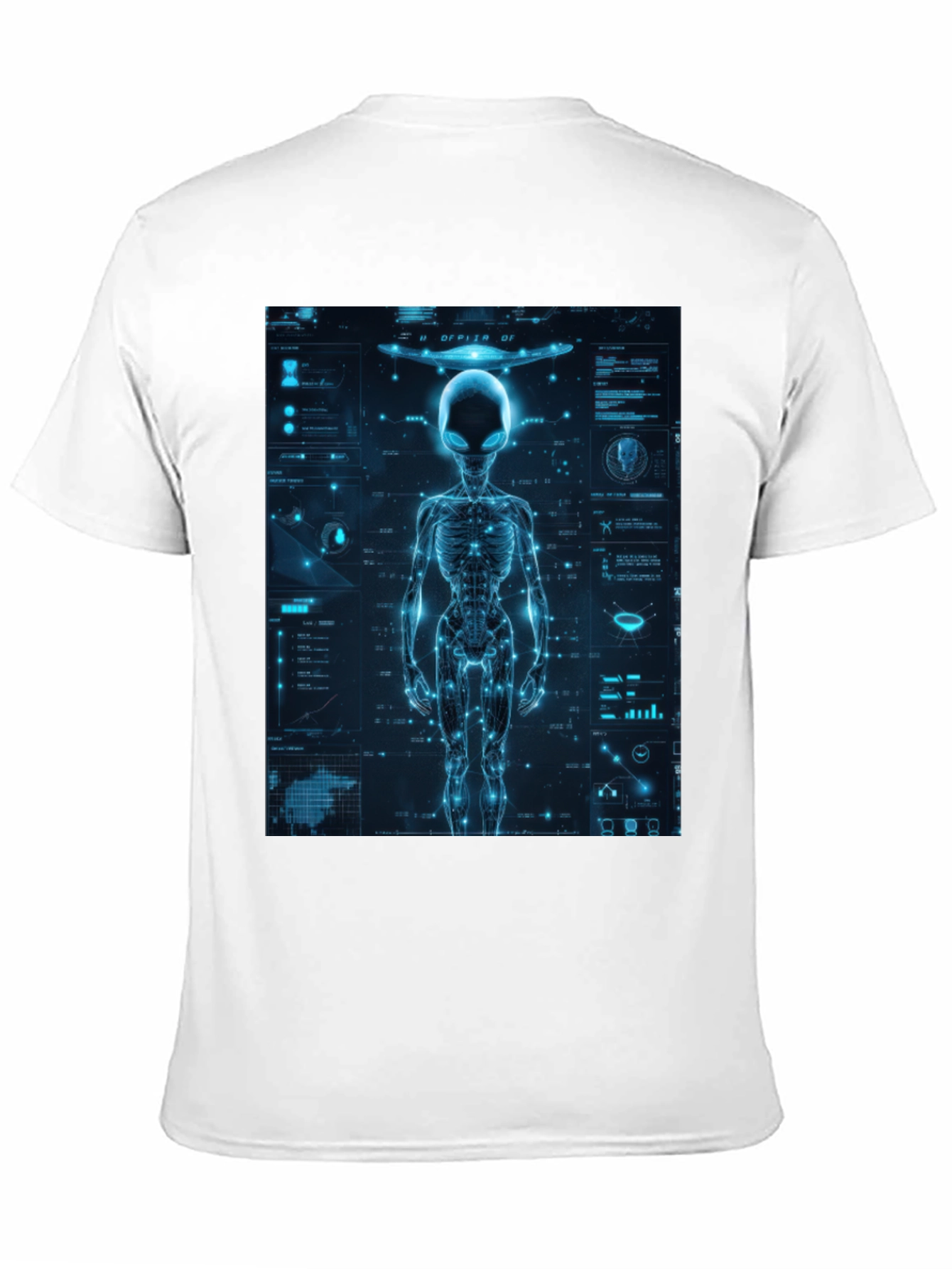 Alien Tech Graphic T-Shirt - Sci-Fi Style