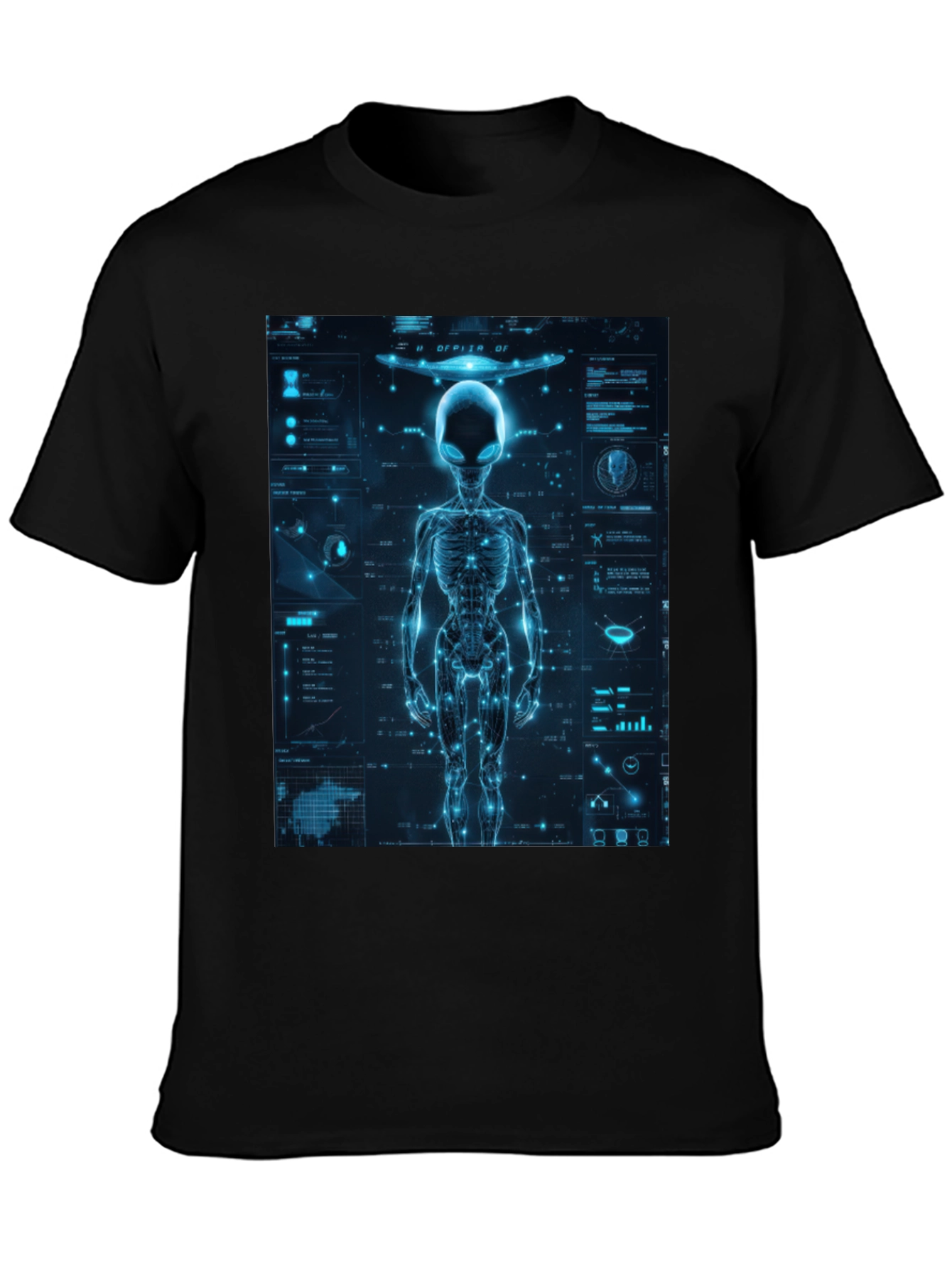 Alien Tech Graphic T-Shirt - Sci-Fi Style