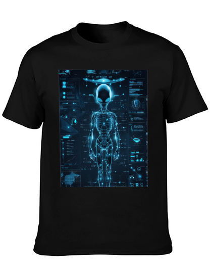 Alien Tech Graphic T-Shirt - Sci-Fi Style