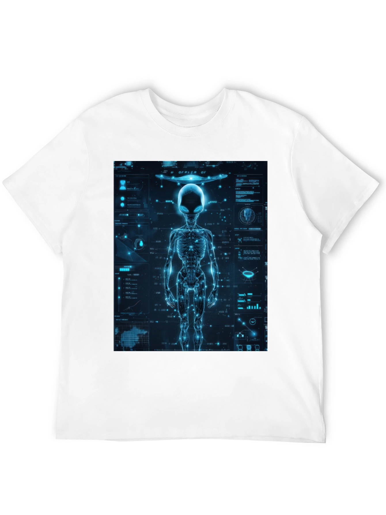 Alien Tech Graphic T-Shirt - Sci-Fi Style