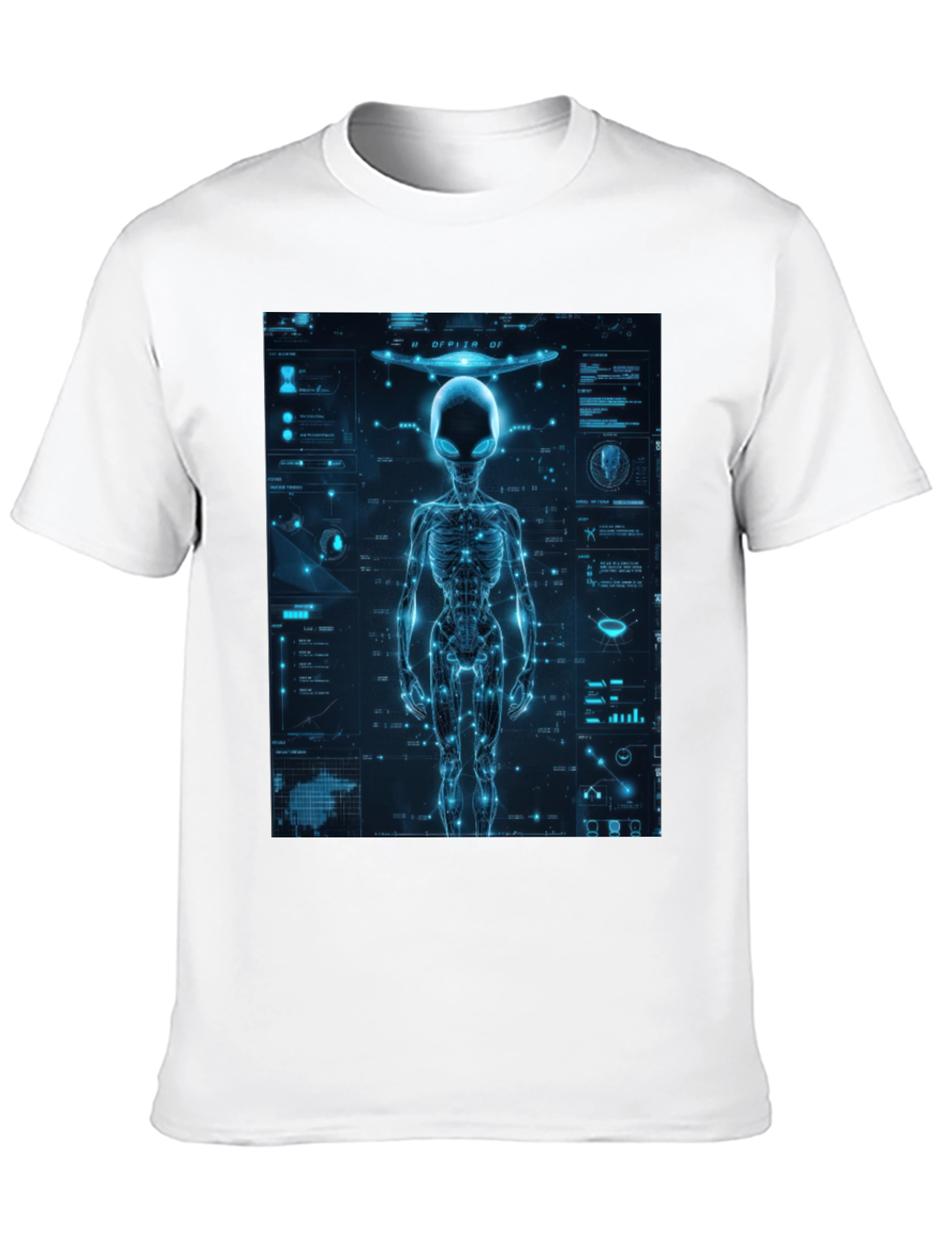 Alien Tech Graphic T-Shirt - Sci-Fi Style