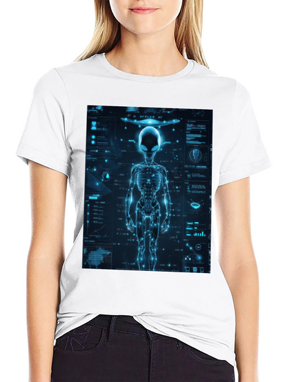 Alien Tech Graphic T-Shirt - Sci-Fi Style