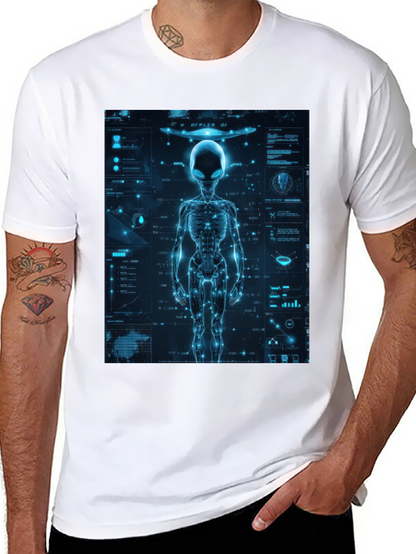 Alien Tech Graphic T-Shirt - Sci-Fi Style
