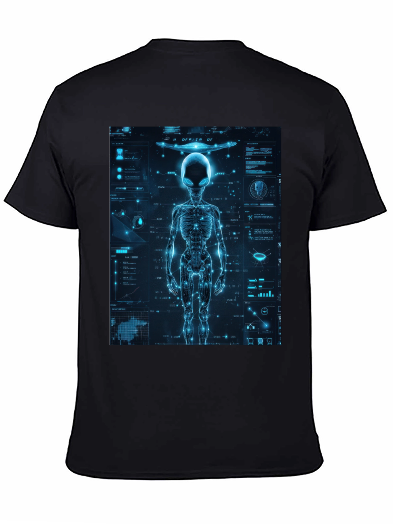 Alien Tech Graphic T-Shirt - Sci-Fi Style