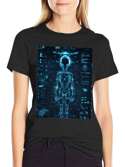 Alien Tech Graphic T-Shirt - Sci-Fi Style
