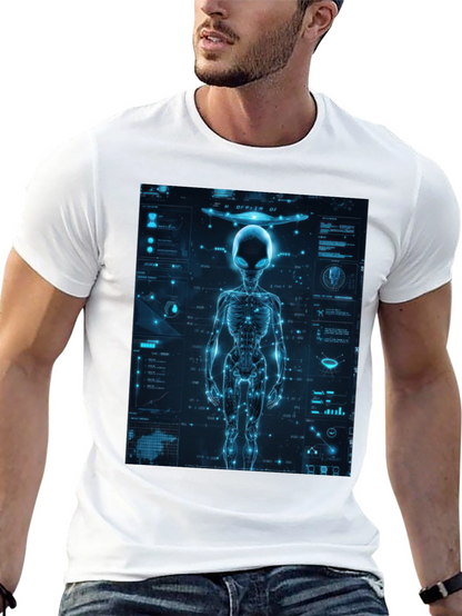 Alien Tech Graphic T-Shirt - Sci-Fi Style