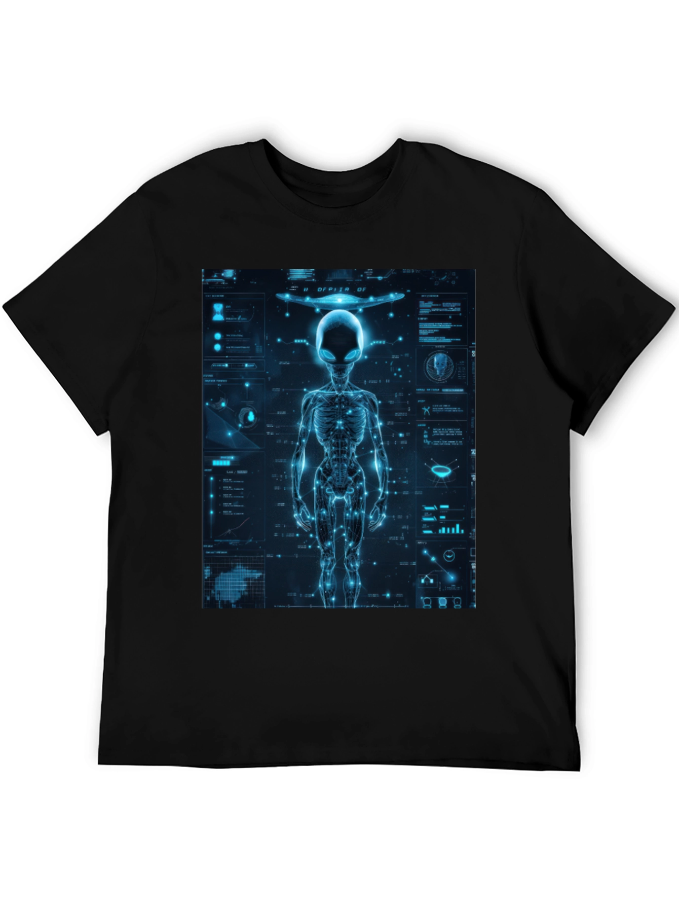 Alien Tech Graphic T-Shirt - Sci-Fi Style