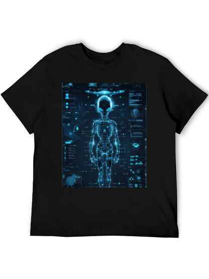 Alien Tech Graphic T-Shirt - Sci-Fi Style