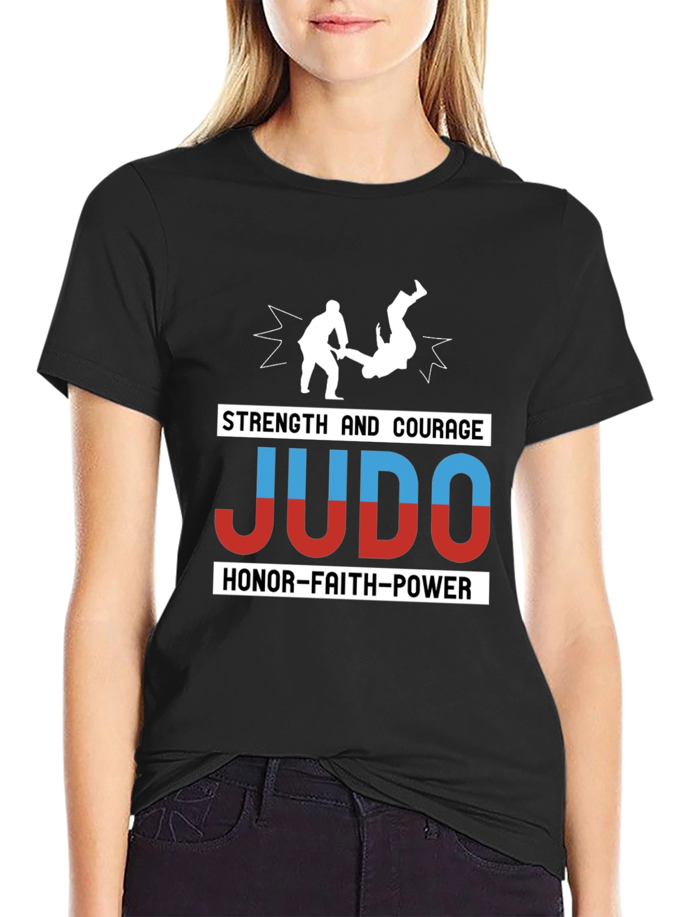 Judo Strength Courage Honor T-Shirt Martial Arts Tee