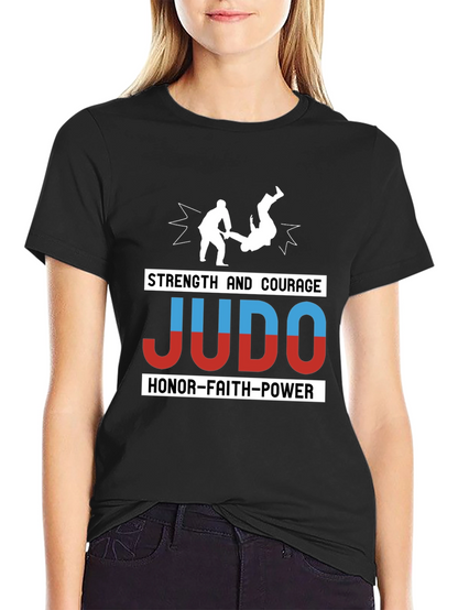 Judo Strength Courage Honor T-Shirt Martial Arts Tee
