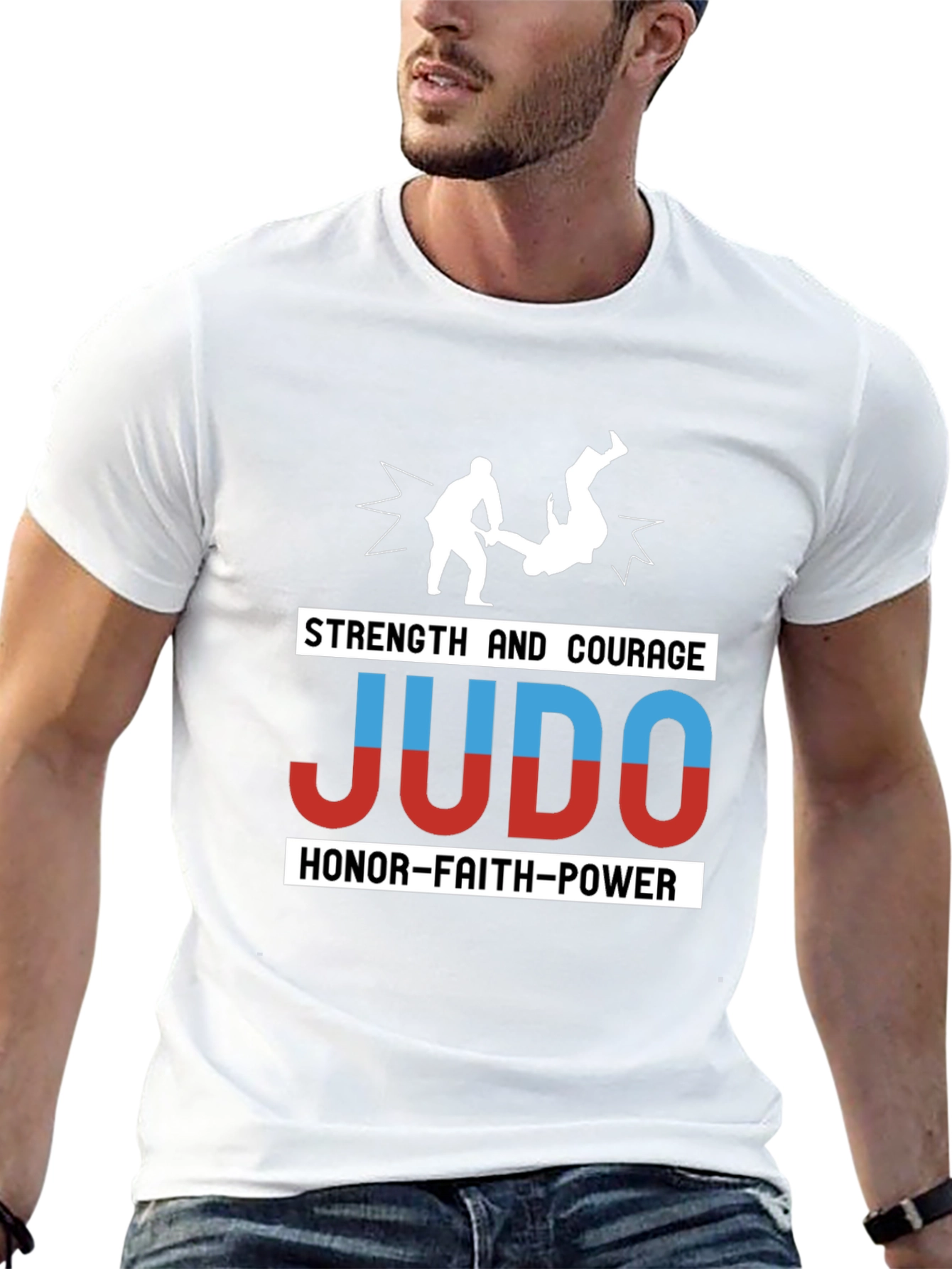 Judo Strength Courage Honor T-Shirt Martial Arts Tee