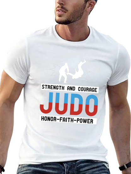 Judo Strength Courage Honor T-Shirt Martial Arts Tee