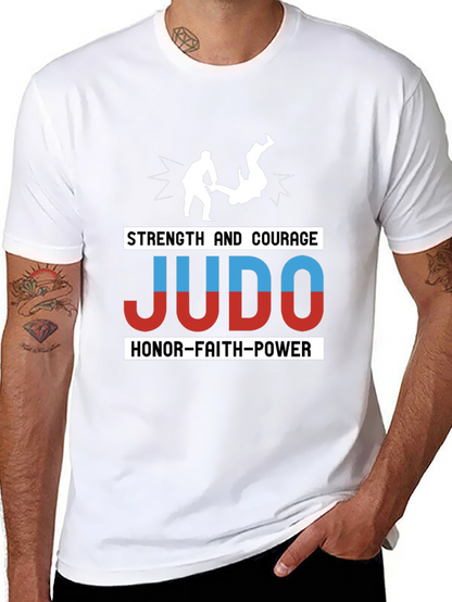 Judo Strength Courage Honor T-Shirt Martial Arts Tee
