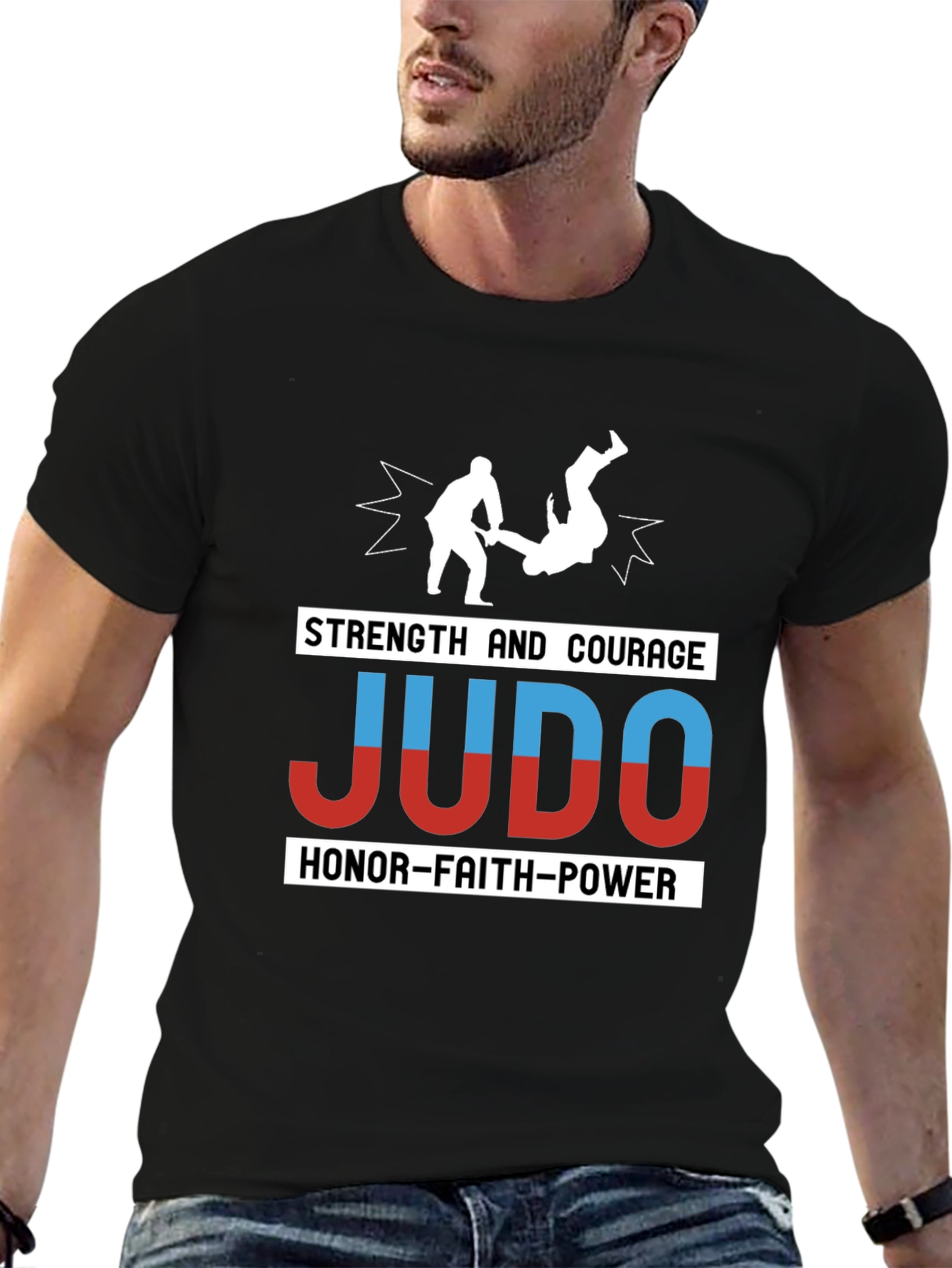 Judo Strength Courage Honor T-Shirt Martial Arts Tee