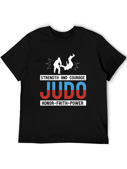 Judo Strength Courage Honor T-Shirt Martial Arts Tee