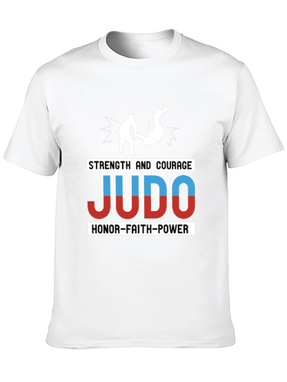 Judo Strength Courage Honor T-Shirt Martial Arts Tee