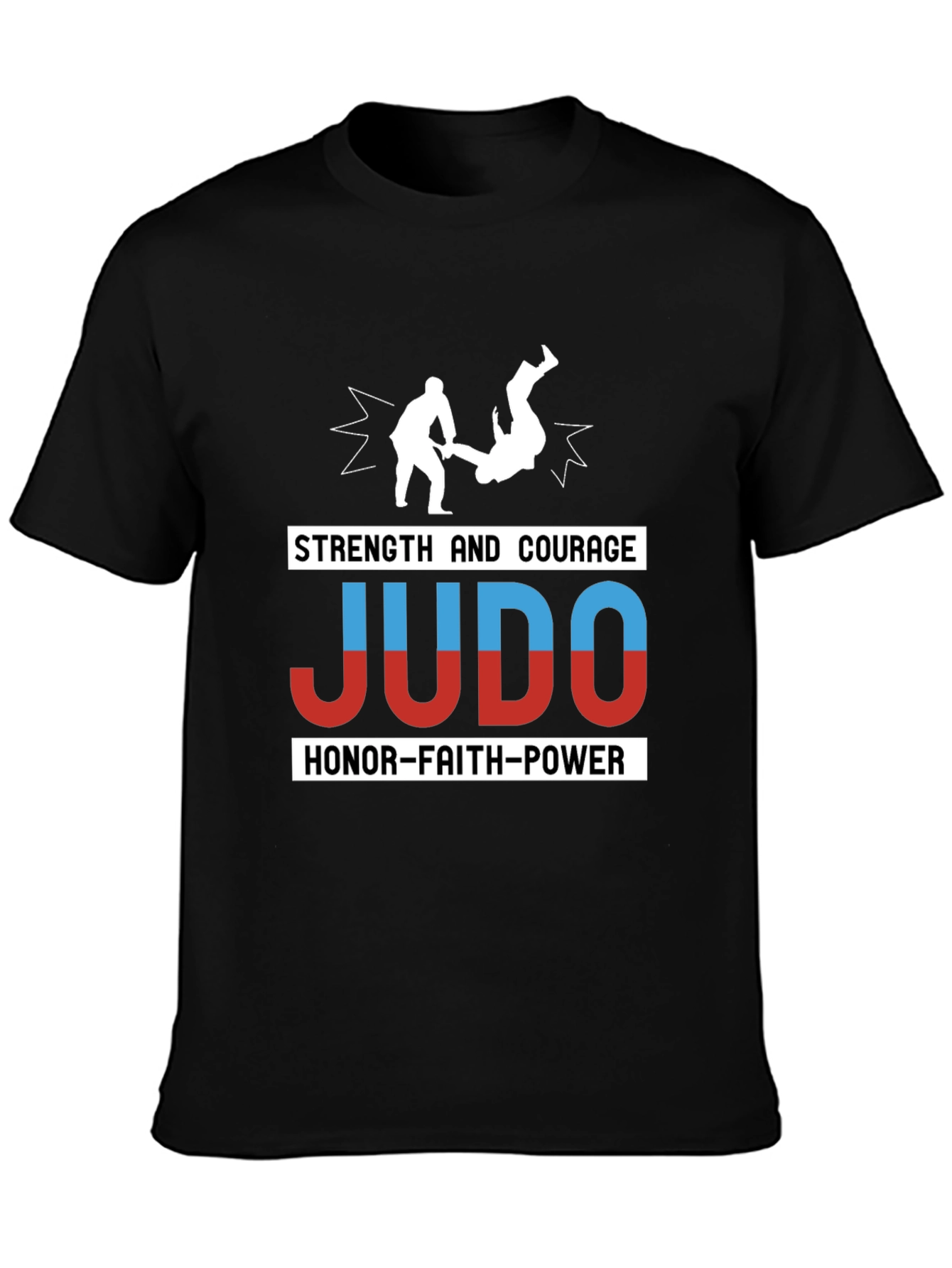 Judo Strength Courage Honor T-Shirt Martial Arts Tee