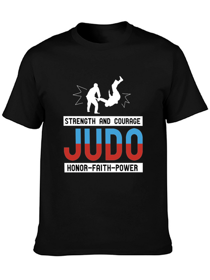 Judo Strength Courage Honor T-Shirt Martial Arts Tee