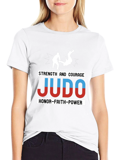 Judo Strength Courage Honor T-Shirt Martial Arts Tee