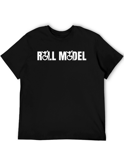 Roll Model Graphic T-Shirt - Black Cotton Tee