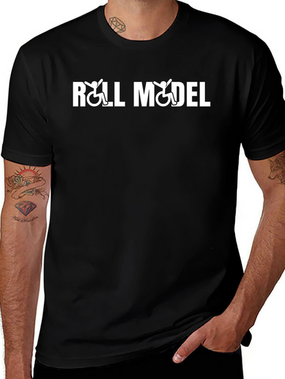 Roll Model Graphic T-Shirt - Black Cotton Tee