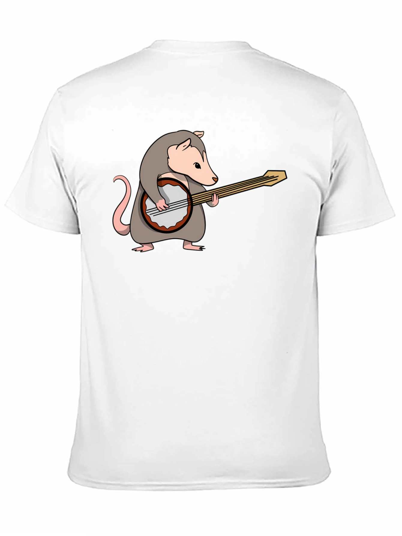 Opossum Banjo Graphic Tee - Unique Novelty Shirt