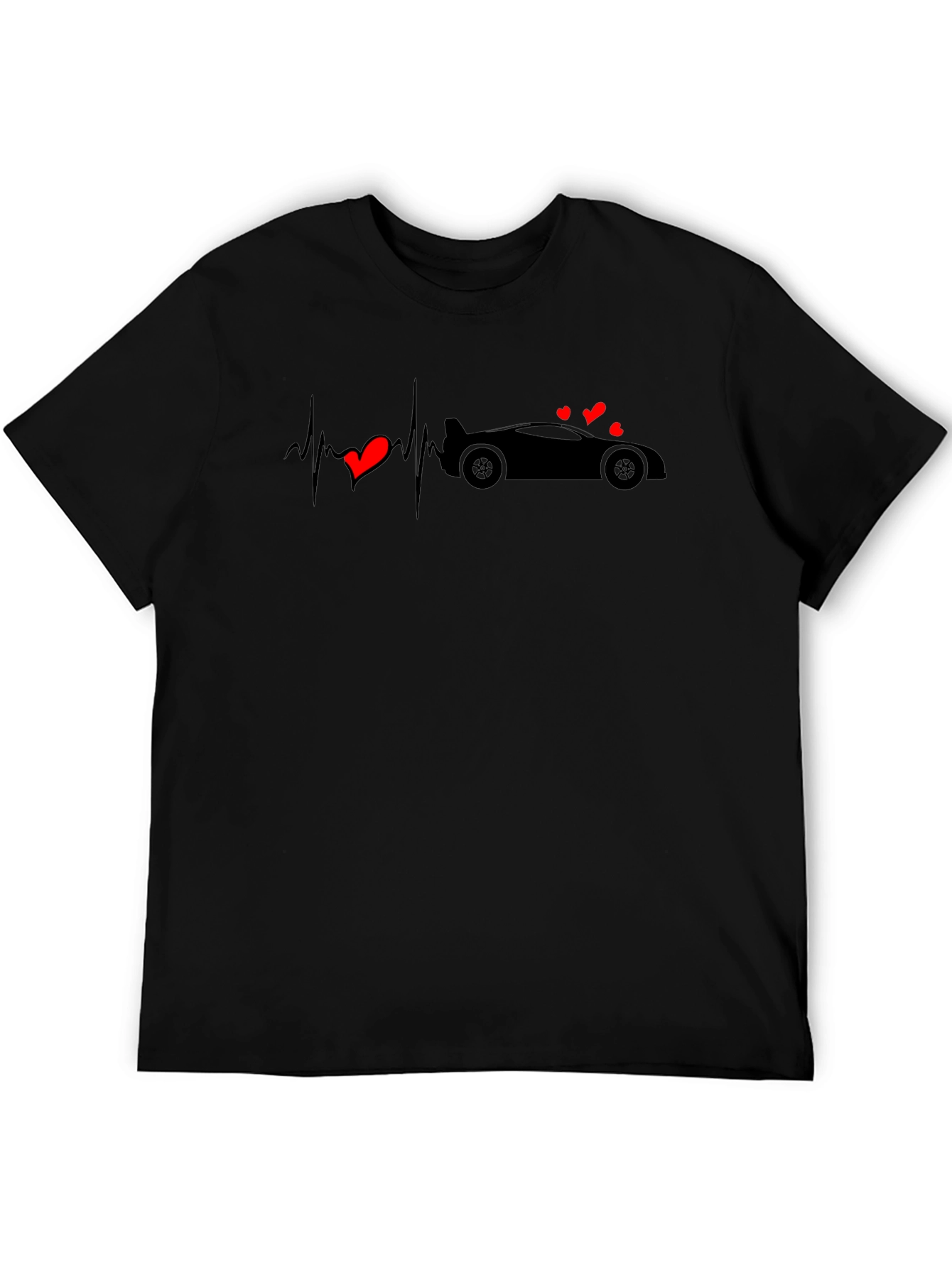 Car Heartbeat T-Shirt - Love Cars Graphic Tee
