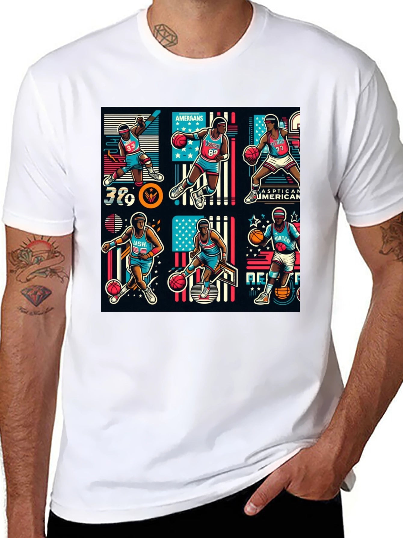 Basketball Art T-Shirt