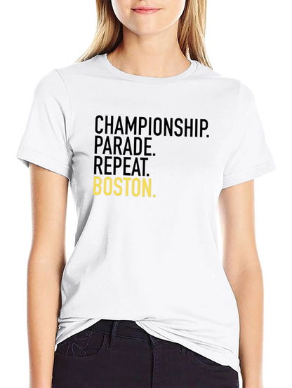 Boston Championship Parade Repeat T-Shirt