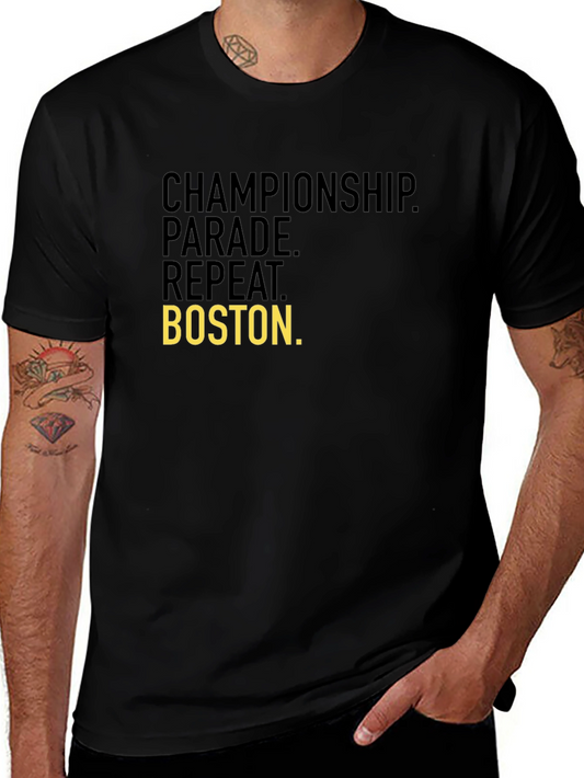 Boston Championship Parade Repeat T-Shirt
