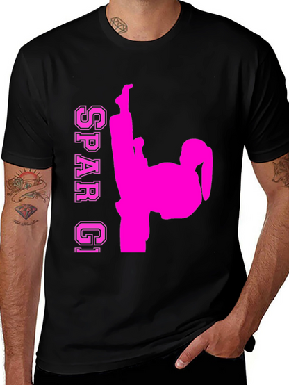 Spar GI Karate Kick T-Shirt - Black
