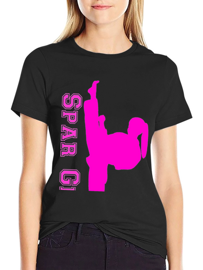 Spar GI Karate Kick T-Shirt - Black