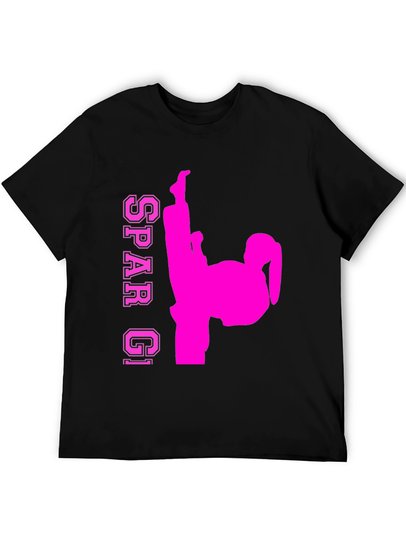 Spar GI Karate Kick T-Shirt - Black