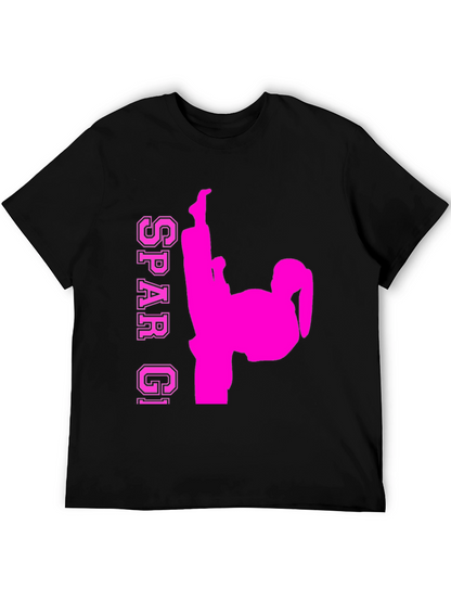 Spar GI Karate Kick T-Shirt - Black