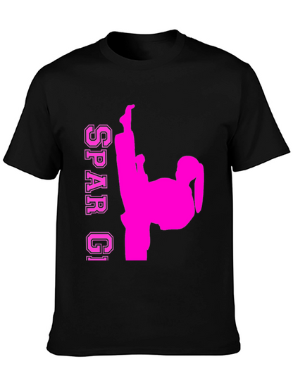Spar GI Karate Kick T-Shirt - Black