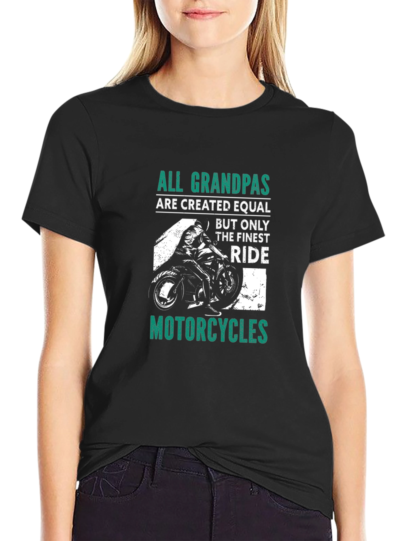 All Grandpas Ride Motorcycles Graphic Tee