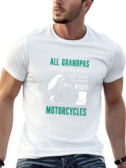 All Grandpas Ride Motorcycles Graphic Tee