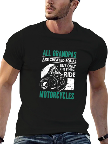 All Grandpas Ride Motorcycles Graphic Tee